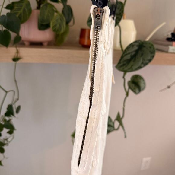 Diane von Furstenberg Linen Blend White Midi Skirt 6 Quiet Luxury Career Chic - Picture 5 of 8